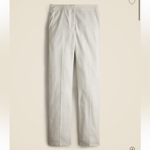 J. Crew Pants - J.Crew Kate Straight Leg Linen Four-Season Stretch Pant- Size 0/2